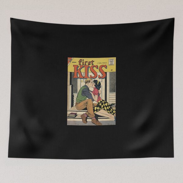 Item preview, Vintage Romance Comic Book Cover First Kiss Classic T-Shirt designed and sold by kimmesajgreh.