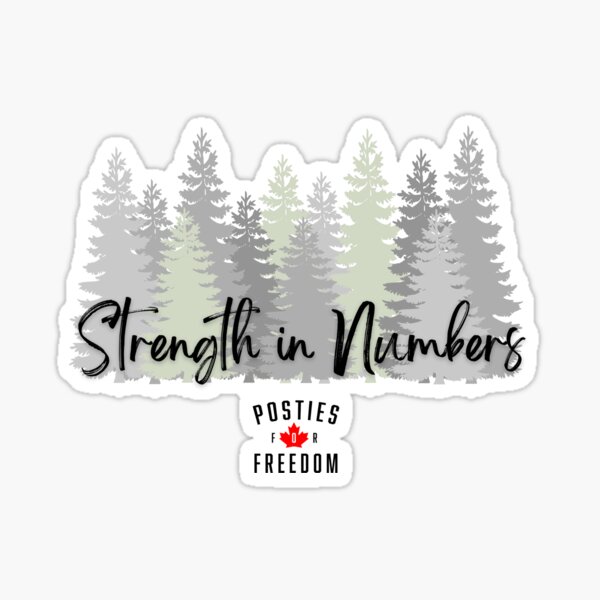 Strength in Numbers trees Sticker