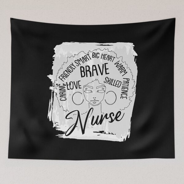 Item preview, Afro Nurse Black History Month BLM Melanin Queen RN Nursing designed and sold by GardNewerd.