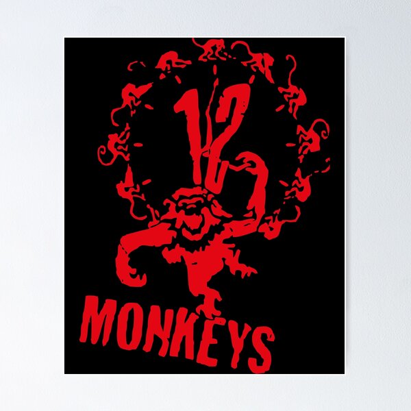 Item preview, Army of the 12 monkeys (red essential graffity)  designed and sold by AngelaTodd.