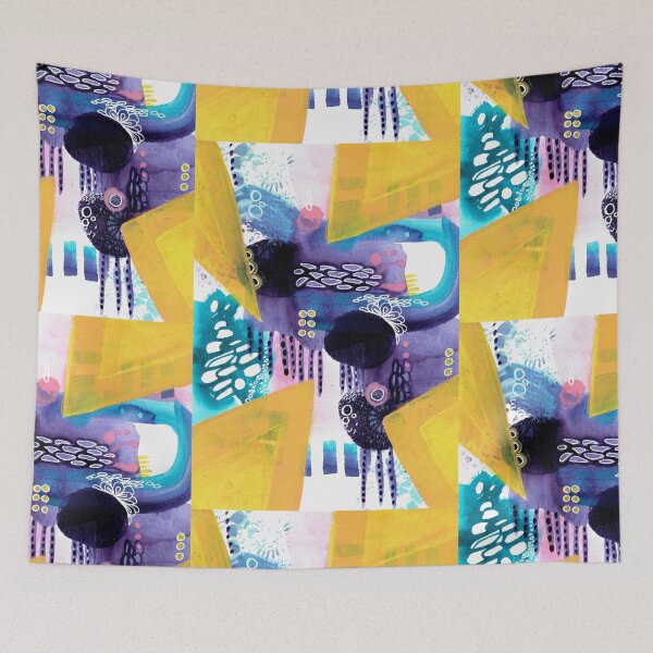 Item preview, Yellow Angle abstraction designed and sold by Deb Webb.