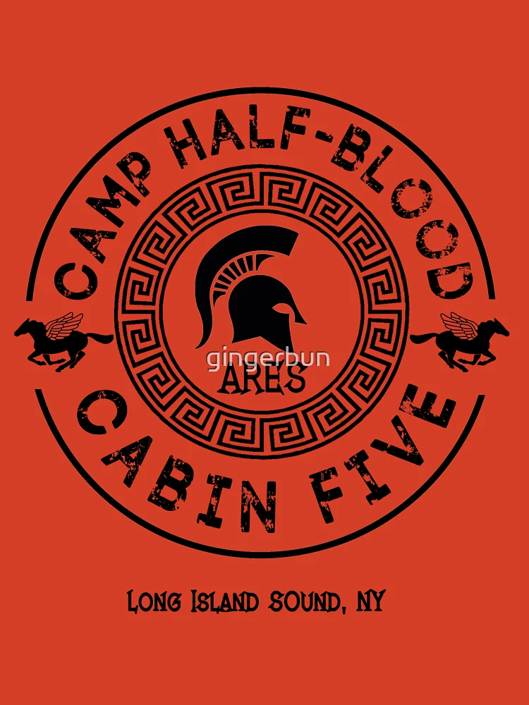 Camp Half Blood Cabin 5 Ares Childrens T-Shirt - Davson Sales