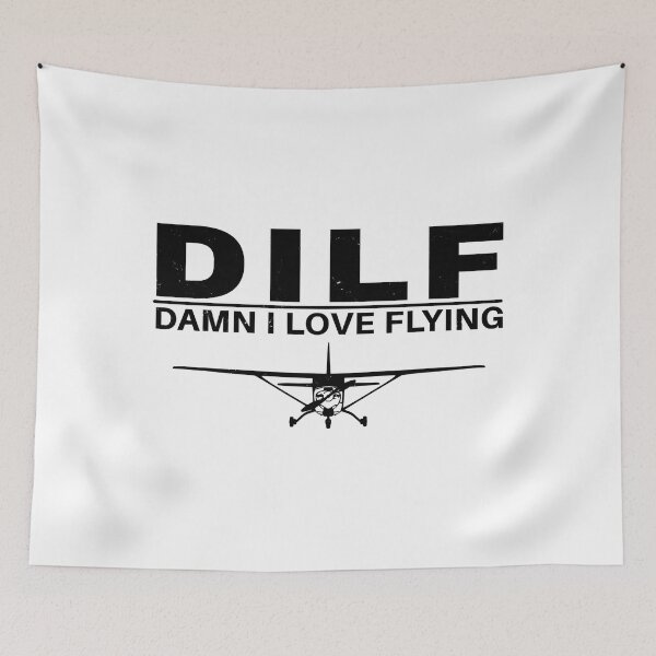 Item preview, DILF Damn I love Flying designed and sold by adxota.