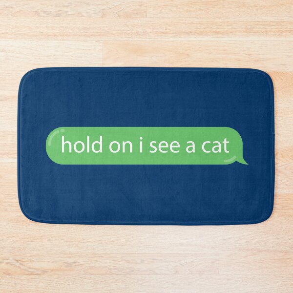 Artikelvorschau, Cat Distraction Green Bubble Textnachricht lustig entworfen und verkauft von BunnyPrinceDegn.