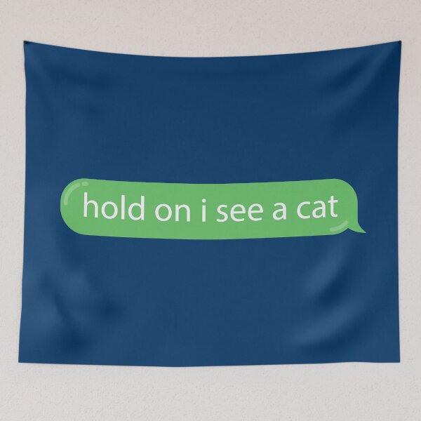 Artikelvorschau, Cat Distraction Green Bubble Textnachricht lustig entworfen und verkauft von BunnyPrinceDegn.