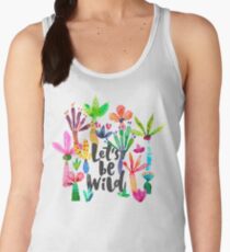Jungle tropical garden - Fun palms pattern Women's Tank Top