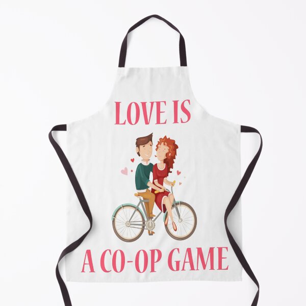 Item preview, Love is a Co-Op Game Bicycling Couple designed and sold by TeachUrb.