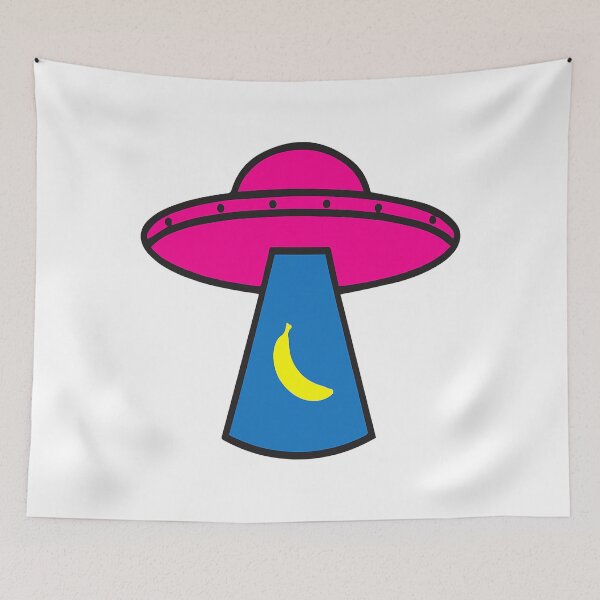 Item preview, UFO Abduction Banana Flying Funny designed and sold by adxota.