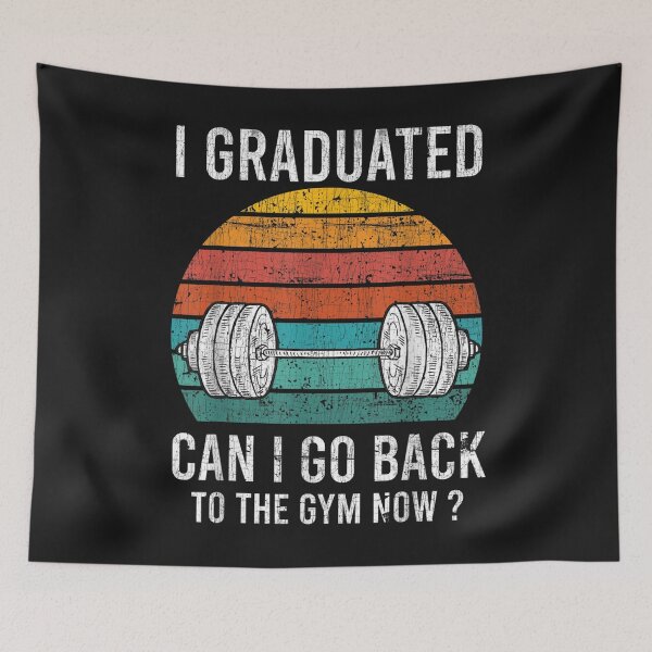 Item preview, I Graduated Can I Go Back To Gym Now Funny Graduation 2022 T-Shirt  designed and sold by Knight-Saverin.