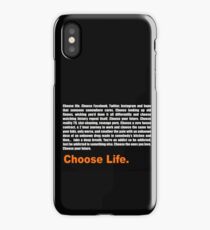 T2 Trainspotting Choose Life iPhone Case