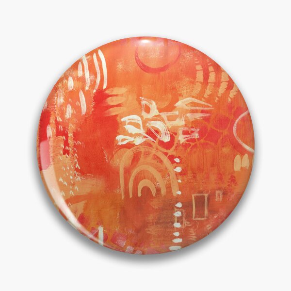Item preview, Orange Abstract with marks designed and sold by Deb Webb.