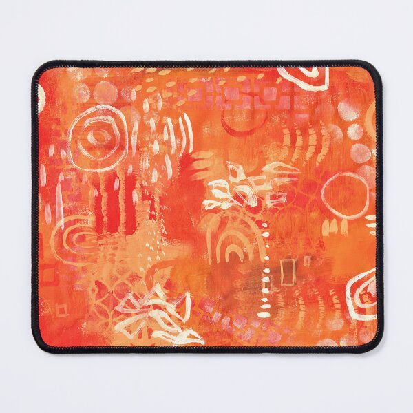Item preview, Orange Abstract with marks designed and sold by Deb Webb.