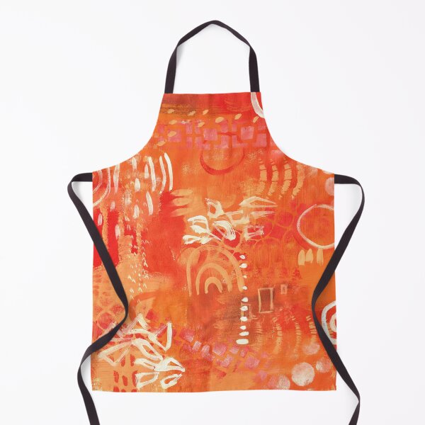 Item preview, Orange Abstract with marks designed and sold by Deb Webb.
