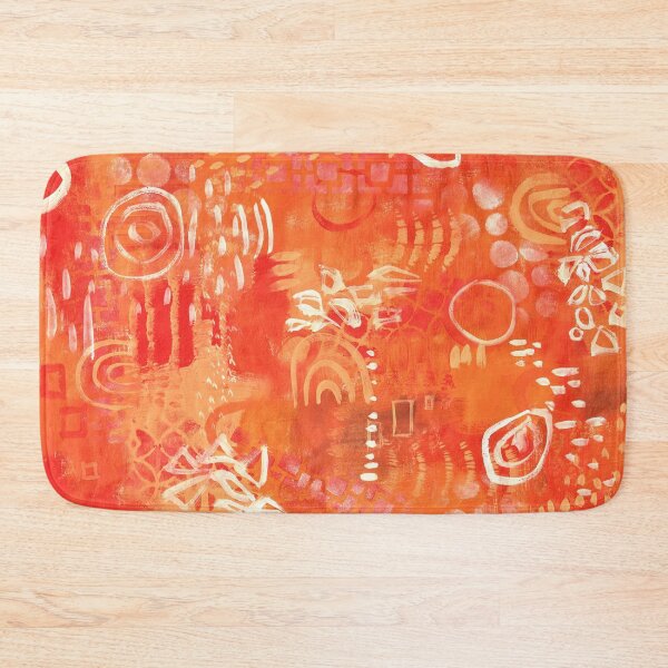 Item preview, Orange Abstract with marks designed and sold by Deb Webb.