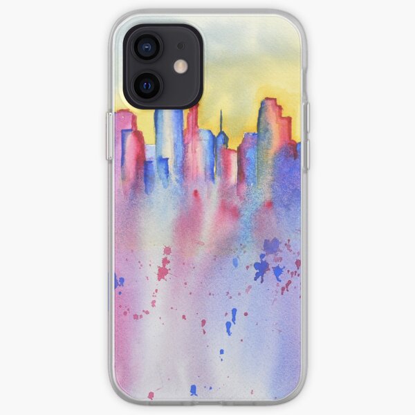 minneapolis skyline splash iPhone Soft Case