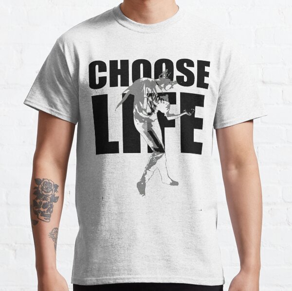 Wham! Wham t shirt Choose life George Michael Wake Me Up Choose Life Silhouette Classic T-Shirt
