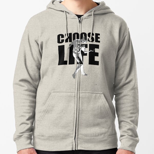Wham! Wham t shirt Choose life George Michael Wake Me Up Choose Life Silhouette Zipped Hoodie