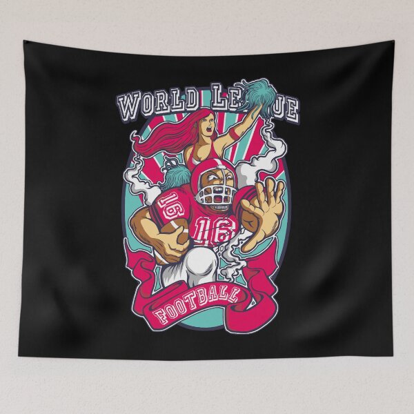 Item preview, World League Football Player With Cheer Leader designed and sold by fayazrac.
