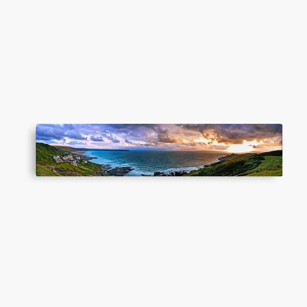 Woolacombe Bay - Panoramic Canvas Print