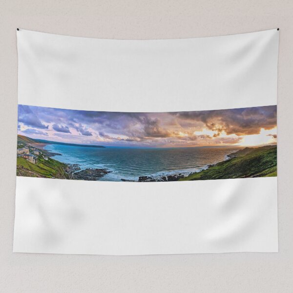 Item preview, Woolacombe Bay - Panoramic  designed and sold by Smudgers Art.