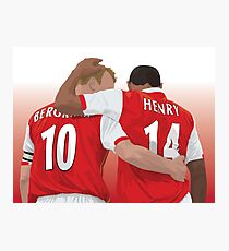 Thierry Henry & Dennis Bergkamp Photographic Print