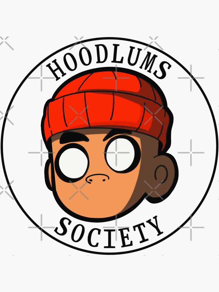 "Hoodlum Logo " Sticker for Sale by jt00ns Redbubble