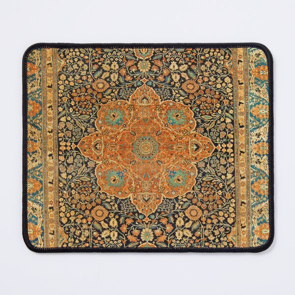 Item preview, Antique Mohtashem Kashan Persian Rug Print designed and sold by Vicky Brago-Mitchell®.