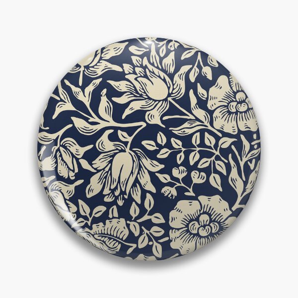 Item preview, Modern Exhibition William Morris  Blue Floral Pattern  designed and sold by Tamas Das.