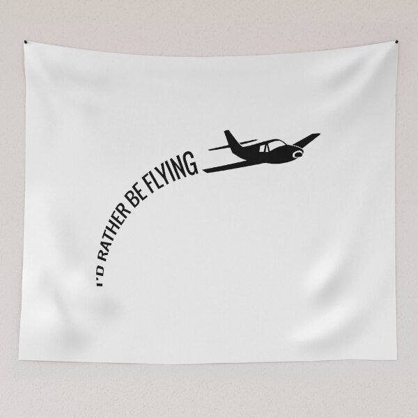 Item preview, I'd Rather Be Flying Airplane Pilot designed and sold by adxota.