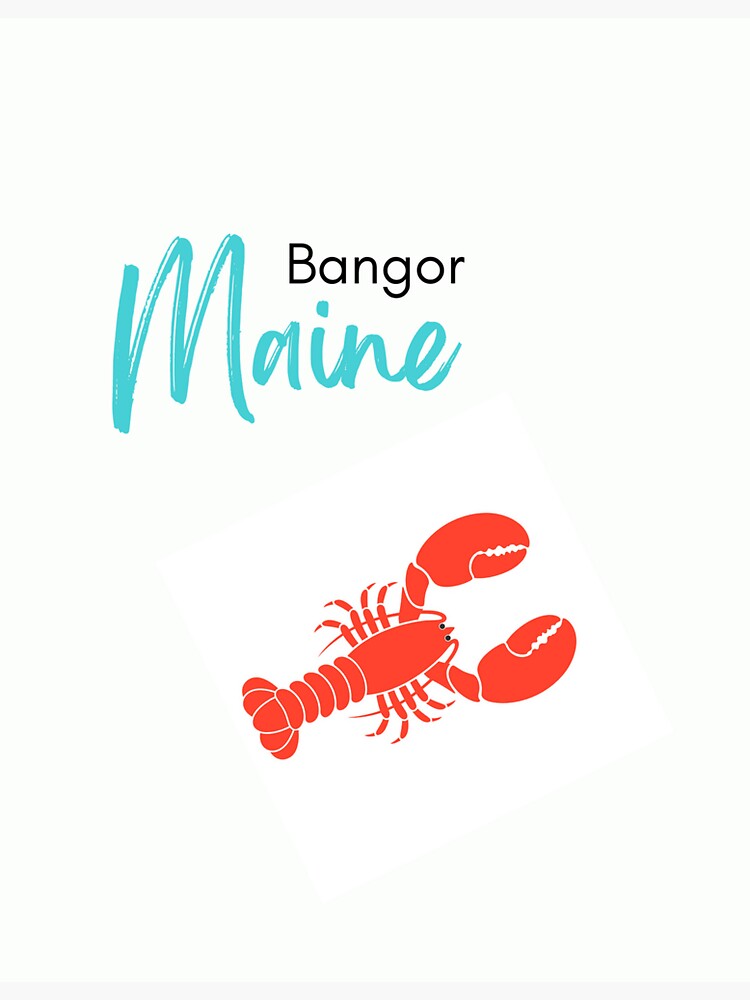 "Bangor maine lobster" Sticker for Sale by Spazzygeek Redbubble
