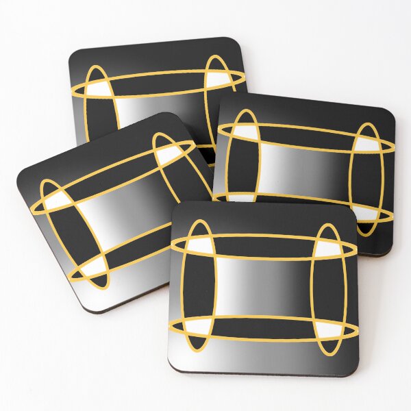 Item preview, Yellow ovals with black and white shades, EZonTHEi designed and sold by EZonThei.