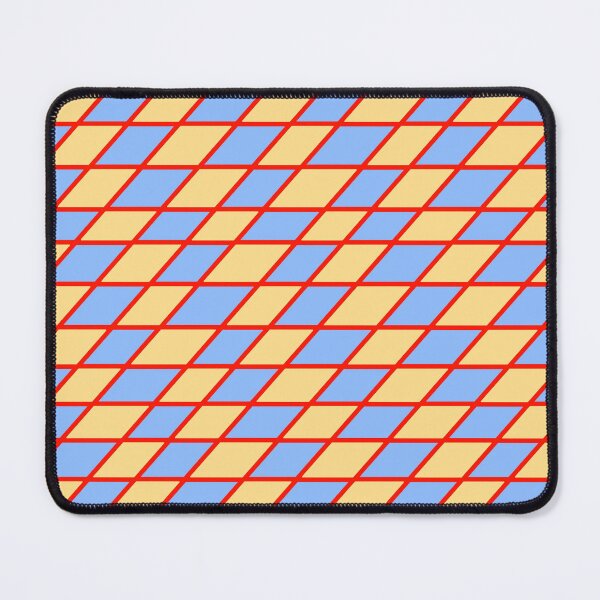 Item preview, Pastel Blue and Pastel Yellow Horizontal Diamond Pattern designed and sold by jays-artworks.