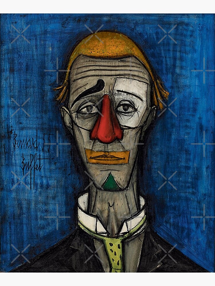 Discover Bernard Tete The Clown Canvas