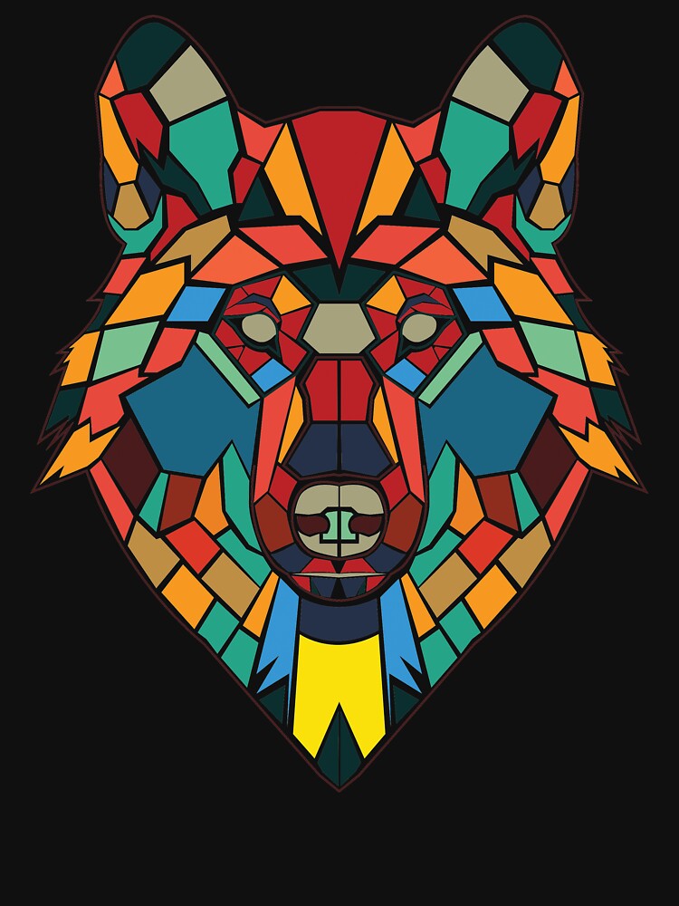"Wolf Abstract art" Tshirt by artpassion Redbubble wolf tshirts