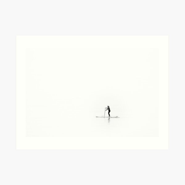 Stand up paddle boarder Art Print