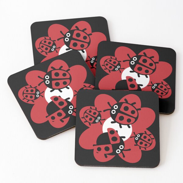 Item preview, Ladybird Family - Coccinellidae Beetle - Red And Black Ladybids - Sweet Kids Gifts designed and sold by happygiftideas.