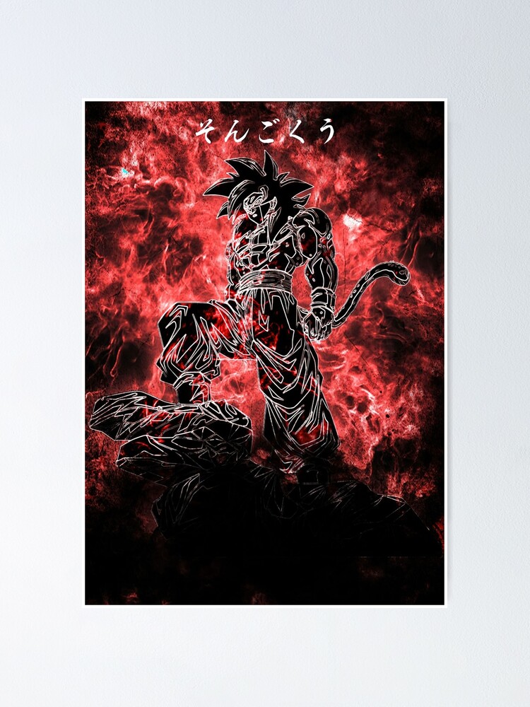 Goku super saiyan instinct wall poster REDCLOUD Paper Print