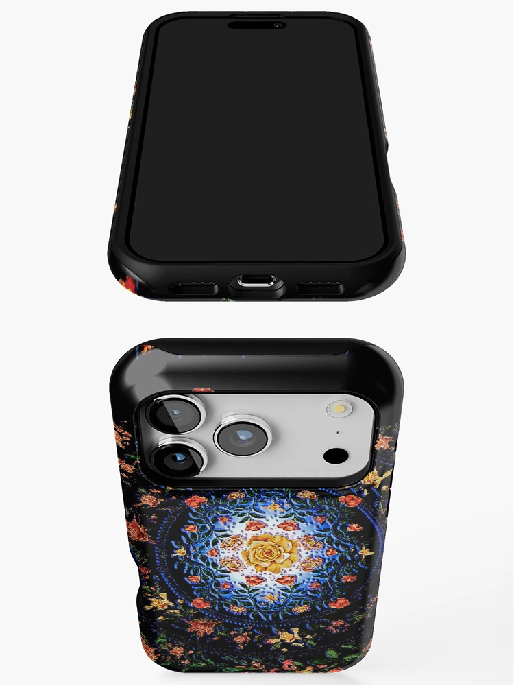 Thumbnail 3 of 4, iPhone Case, Mandala Roses designed and sold by TriForceDesign.