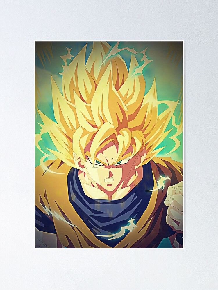 Son Goku super saiyan Poster for Sale by AubreyChisolm