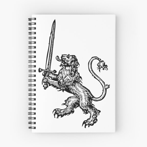 Item preview, Heraldic Lion with Sword Drawing designed and sold by LeoLabs.