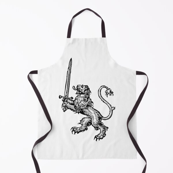Item preview, Heraldic Lion with Sword Drawing designed and sold by LeoLabs.