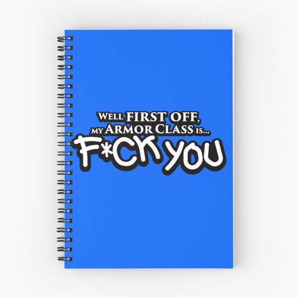 Item preview, My armor class is F*ck You designed and sold by outcastguild.