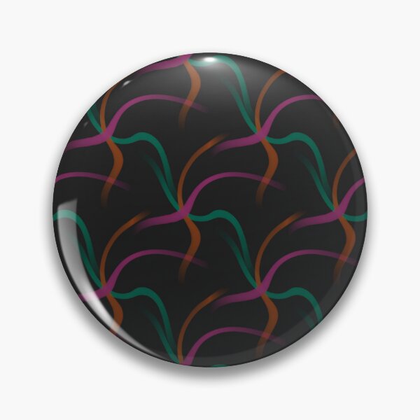Item preview, Ribbon Flow Pattern on Black designed and sold by KeksWorkroom.