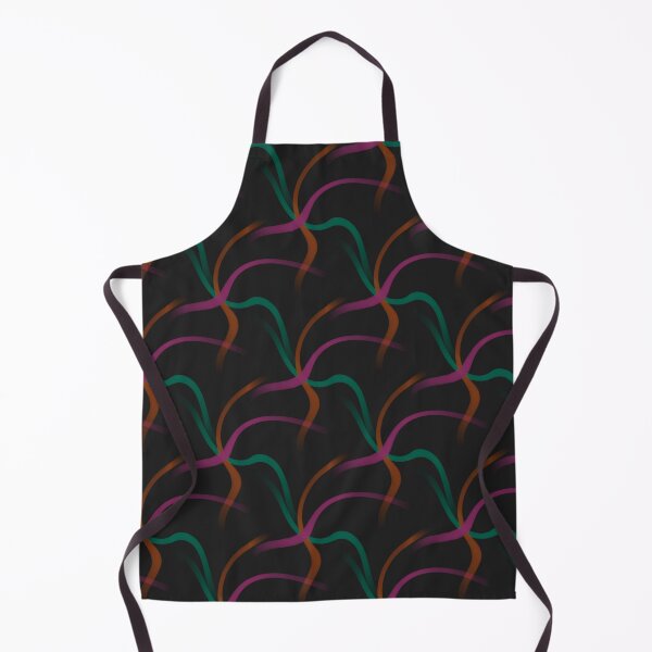 Item preview, Ribbon Flow Pattern on Black designed and sold by KeksWorkroom.