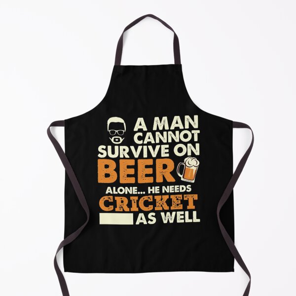 Item preview, A Man Cannot Survive On Beer Alone He Needs Cricket As Well Classic T-Shirt designed and sold by gloria1os.