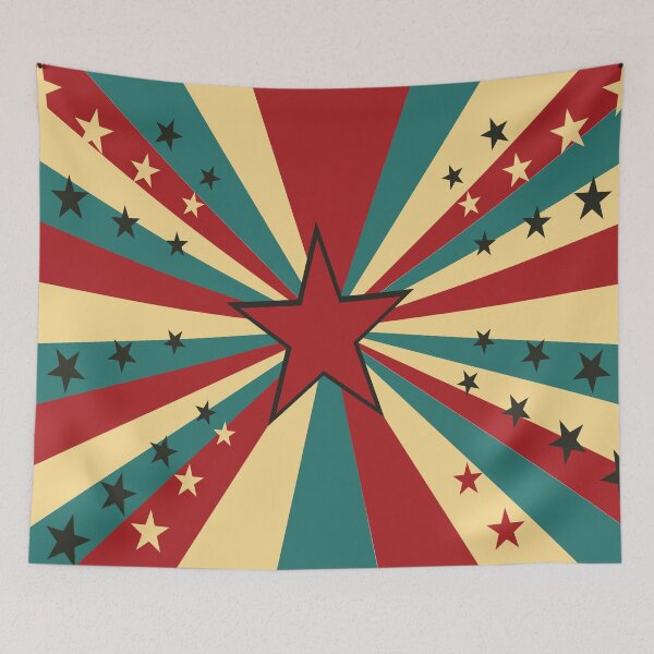 Item preview, Retro Sunburst With Stars designed and sold by risingrocket.