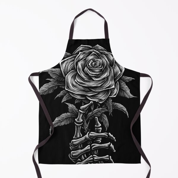 Item preview, Vintage skeleton hand holding rose designed and sold by Winya.