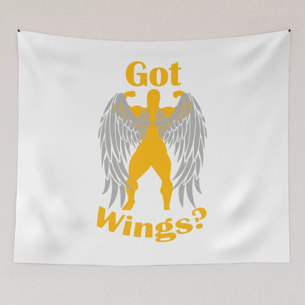 Item preview, Bodybuilding Back Pose Got Wings? Big Lats Gold designed and sold by designsbyted.