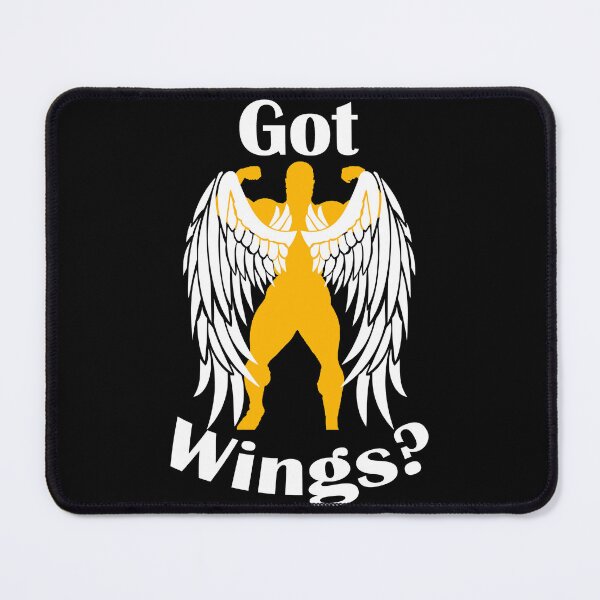 Item preview, Bodybuilding Back Pose Got Wings? Big Lats White designed and sold by designsbyted.