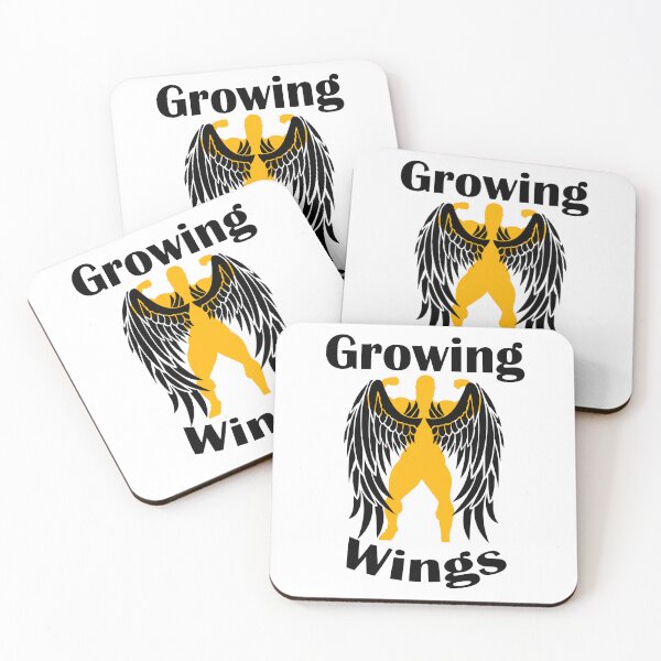 Item preview, Bodybuilding Back Pose Growing Wings? Big Lats Black designed and sold by designsbyted.